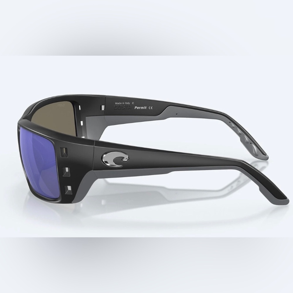 🕶️🌞COSTA Del Mar Permit Matte Black/Blue Mirror 580G Polarized 62mm Sunglasses🌞 - Picture 7 of 11